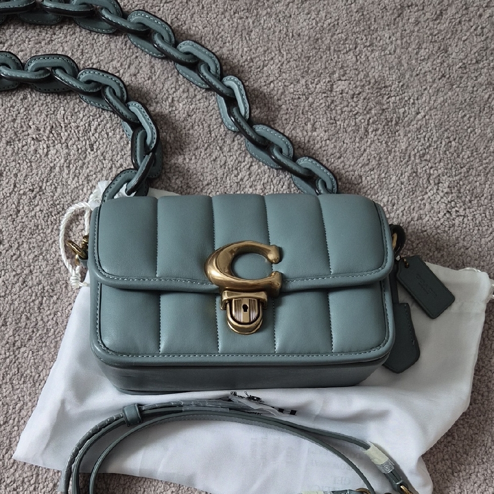 Coach quilted mini studio bag